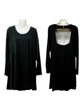 RIP CURL Cutout Back Long Sleeve Swing Dress M